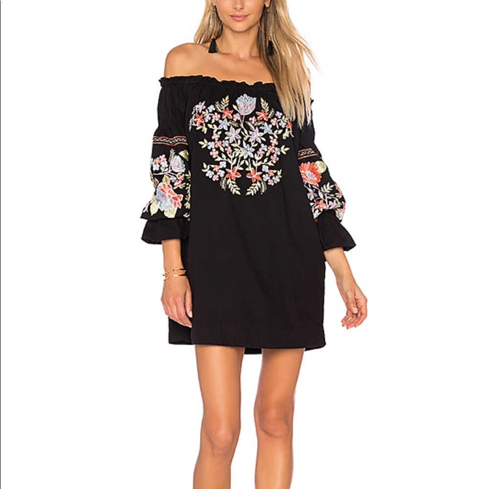 Free People: fleur du jour black dress